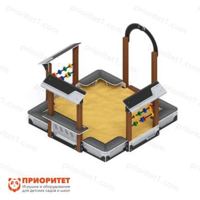 Песочный дворик Теремок (техно) для детской площадки 4