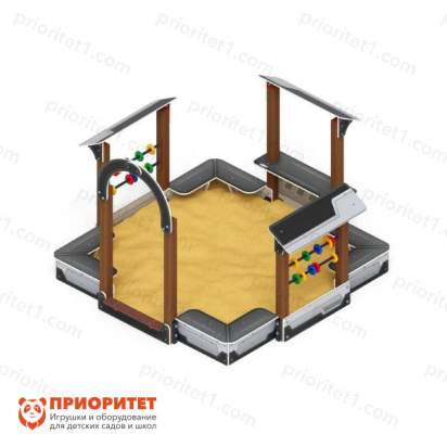 Песочный дворик Теремок (техно) для детской площадки 5