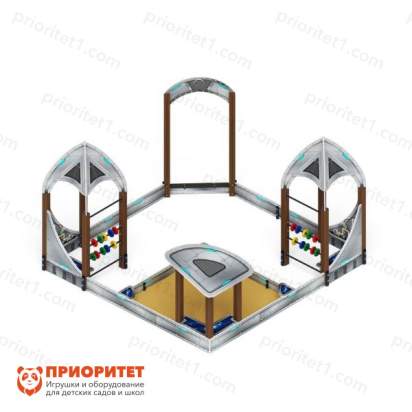 Песочный дворик Космопорт (серый) для детской площадки 2