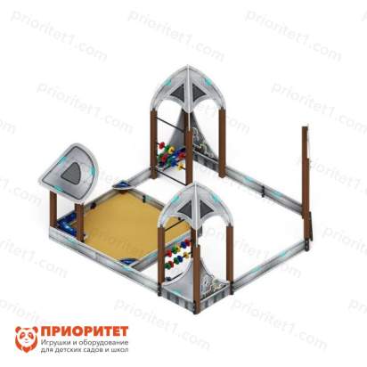 Песочный дворик Космопорт (серый) для детской площадки 3