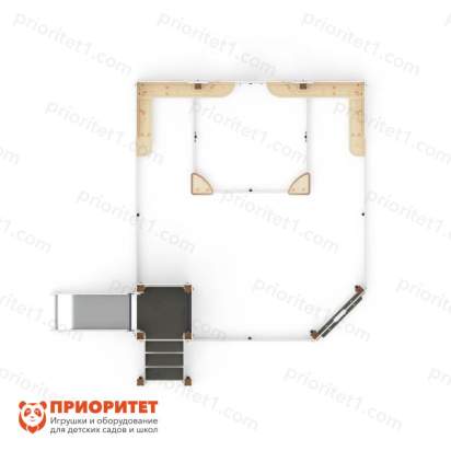 Песочный дворик Королевство для детской площадки сверху