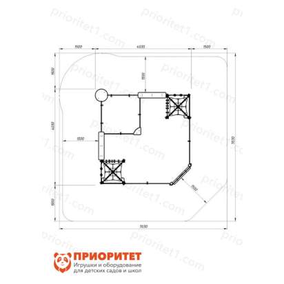 Песочный дворик Морской для детской площадки 5