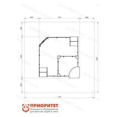 Песочный дворик Полянка для детской площадки 6