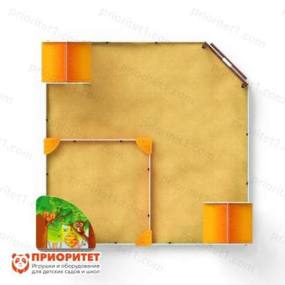 Песочный дворик Полянка для детской площадки сверху