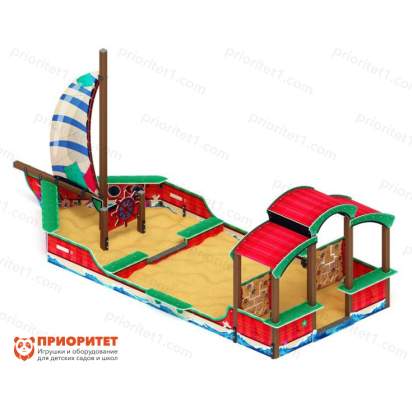 Песочный дворик Морская Яхта (мульт) для детской площадки 2