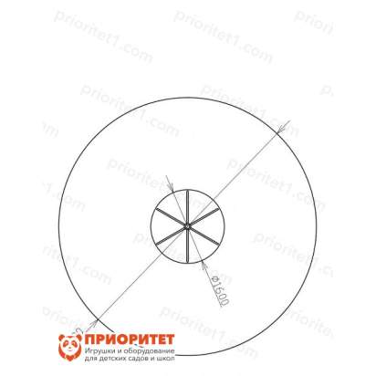 Карусель «Ветерок 1» для детской площадки схема