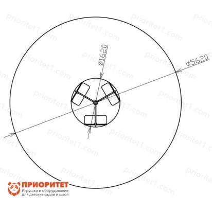 Карусель «Солнышко» (Коты) для детской площадки проект