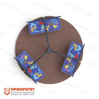 Карусель «Солнышко» (Азбука) для детской площадки сверху