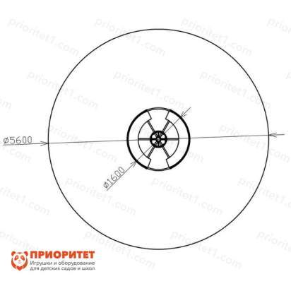 Карусель с рулем (Азбука) для детской площадки схема