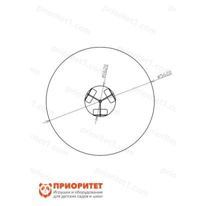 Карусель «Лукоморье» для детской площадки схема