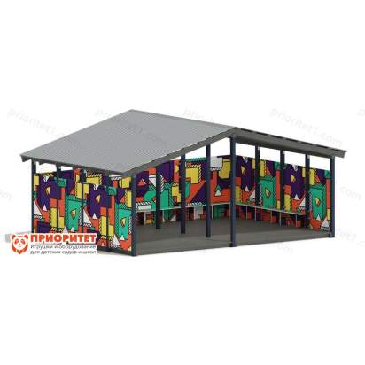 Теневой навес «Геометрия» №1 для детского сада