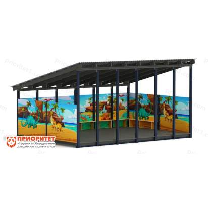 Теневой навес «Дино» №3 для детского сада