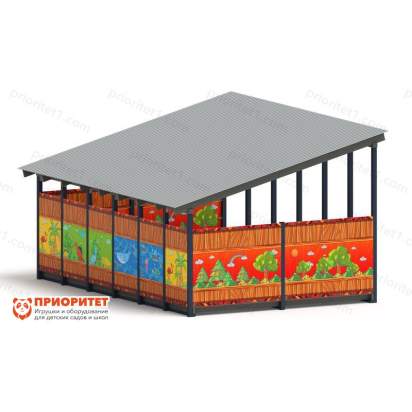 Теневой навес «Карандаши» №3 для детского сада 2