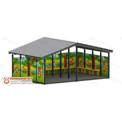 Теневой навес «Полянка» №1 для детского сада