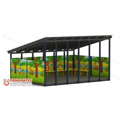 Теневой навес «Полянка» №3 для детского сада