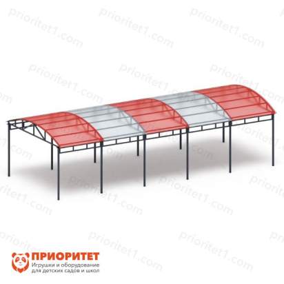Теневой навес «Спорт» (на 10 тренажеров) для детского сада