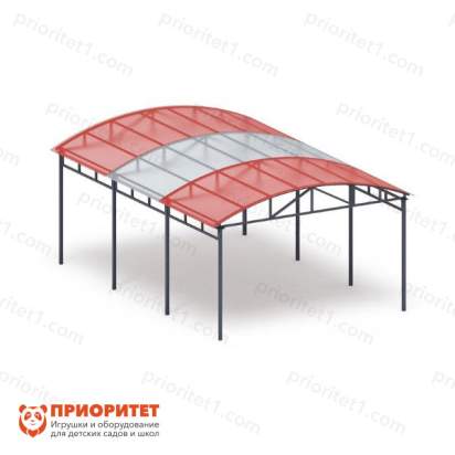 Теневой навес «Спорт» (на 6 тренажеров) для детского сада 4