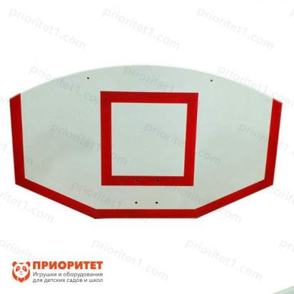 Щит стритбольный фанерный (1250х750mm), цвет разметки красный