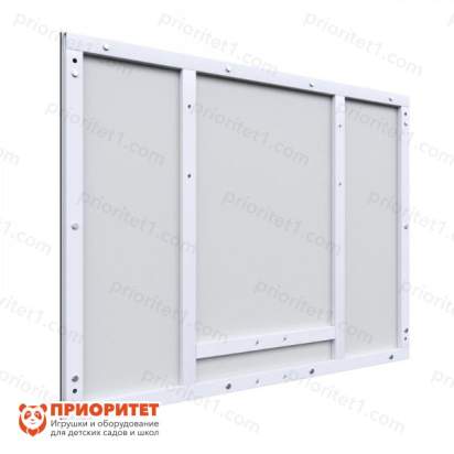 Щит баскетбольный тренировочный на раме (фанера), цвет разметки черный сзади