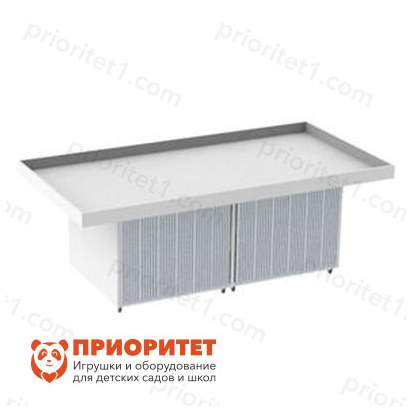 Стол для соревнований по робототехнике на колёсах с закрытыми ячейками стандарт (белый)_1