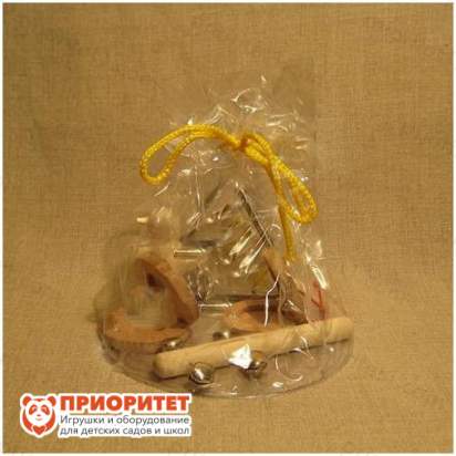 Перкуссионный набор 5 предметов «Бубенцы» Мастерская Сереброва в упаковке