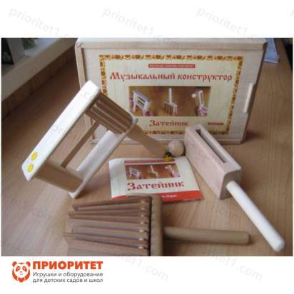 Перкуссионный набор 3 предмета «Затейник» Мастерская Сереброва вид спереди