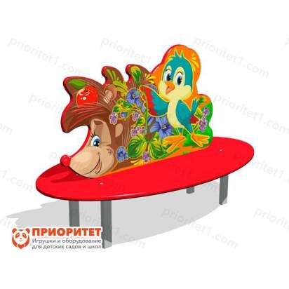 Скамейка детская Ежик для игровой площадки