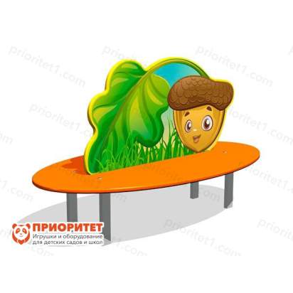 Скамейка детская Желудь для игровой площадки
