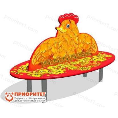 Скамейка детская Курочка Ряба для игровой площадки