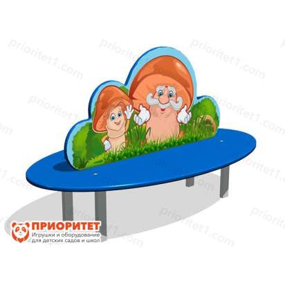 Скамейка детская Грибок для игровой площадки