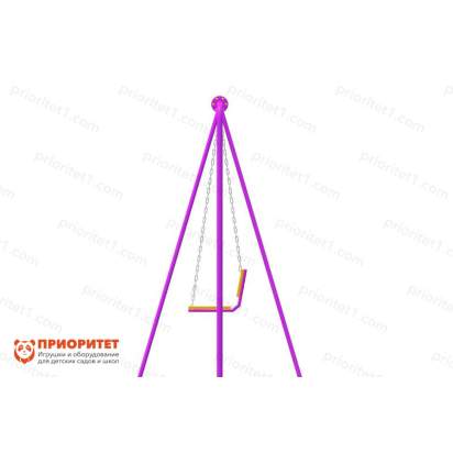 Качели садовые вид сбоку