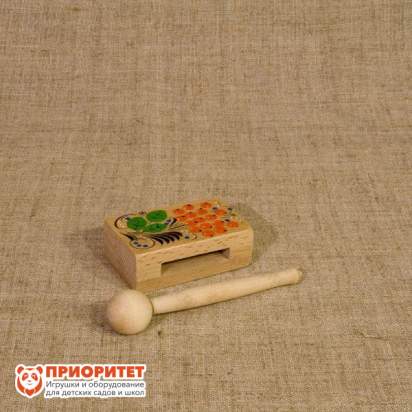 Коробочка «Малышка» с росписью, Мастерская Сереброва (8x5x3 см), фото