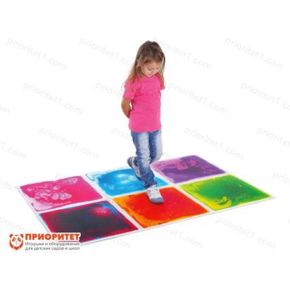 Тактильная дорожка «Маты с цветным гелем» (6 шт), как играть