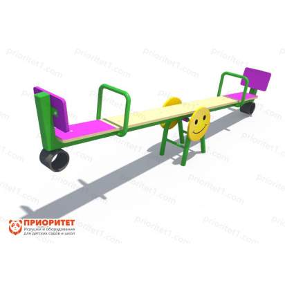 Качели-балансир «Улыбка» большие фиолетовые