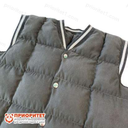 Утяжеленный жилет с трикотажным подвязом (134-140 см, для 8-10 лет), горловина