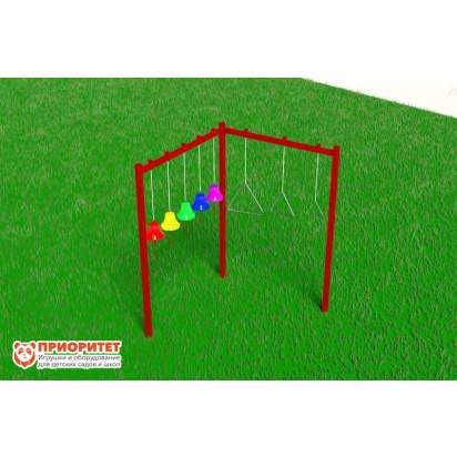 Установка для музыкальной площадки «5 колокольчиков и 3 треугольника»