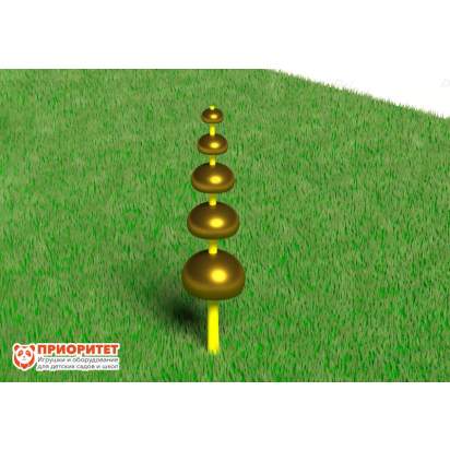 Установка для музыкальной площадки «Поющая пирамида» (5 поющих чаш)