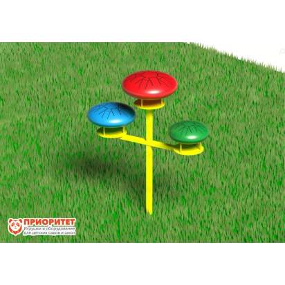 Установка для музыкальной площадки «Тройной глюкофон»