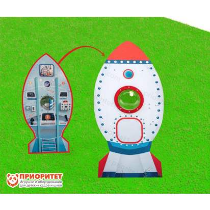 Модуль для космической станции «Ракета с иллюминатором и панелью управления»