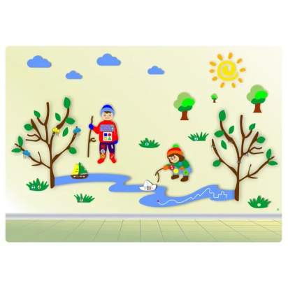 Комплексное настенное решение «Даша и Паша Весна»_1