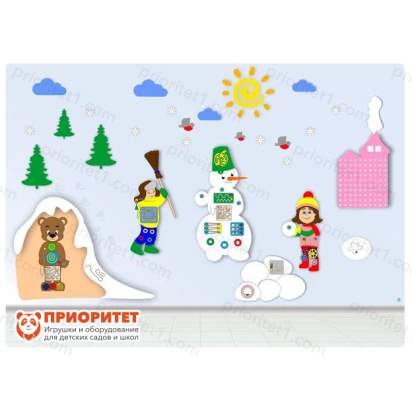 Комплексное настенное решение «Даша и Паша Зима»_1