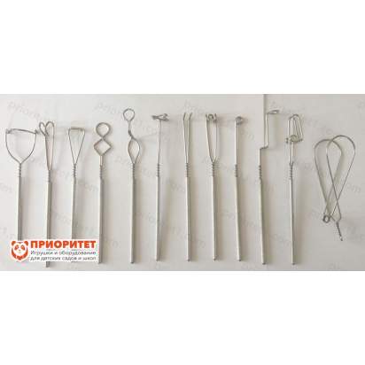 Комплект логопедических массажных зондов с улучшенными ручками, 12 шт
