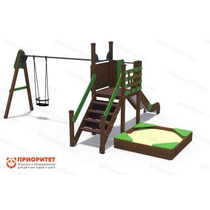 Детский игровой комплекс Браун с качелями 1_1