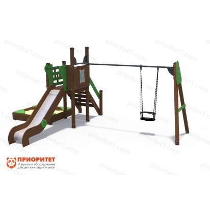 Детский игровой комплекс Браун с качелями_1