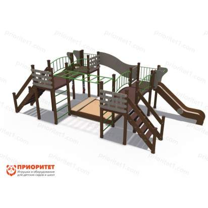 Детский игровой комплекс Браун с песочницей 1_1