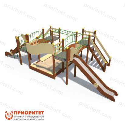 Детский игровой комплекс «Браун» с песочницей