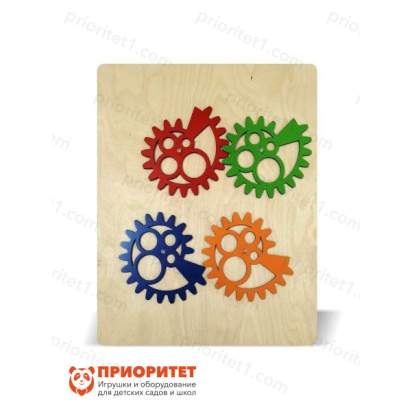 Тактильно-развивающая панель Волшебные шестеренки №2_1
