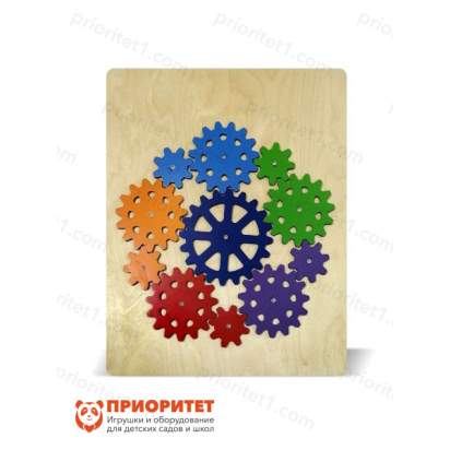 Тактильно-развивающая панель Волшебные шестеренки №3_1