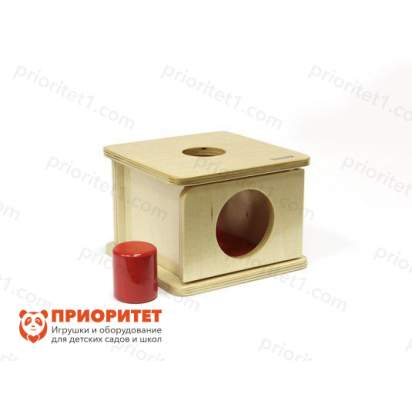 Шкафчик Монтессори с большим цилиндром_1