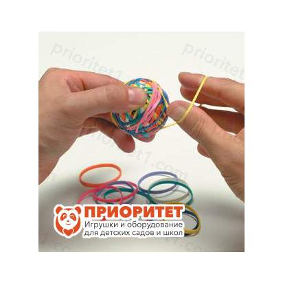 Мячик с резинками для развития мелкой моторики
